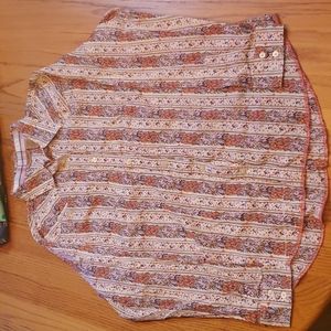 Wrangler l/s button up, floral men's size XXL